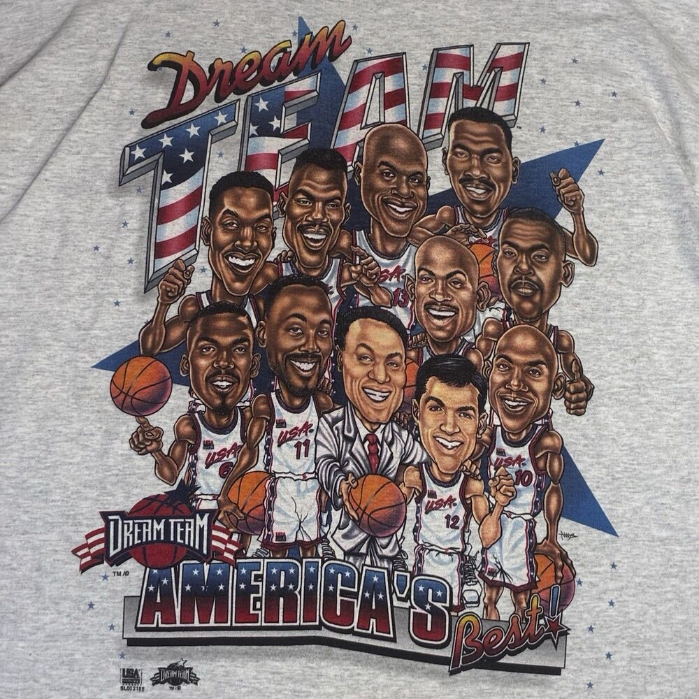 Dream Team Men’s XL Salem Tee USA Olympic Basketball Vintage Graphic 90s - Picture 2 of 7